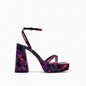 ZARA  Pink and Black Women's Heels